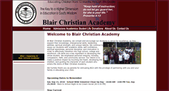 Desktop Screenshot of blairchristianacademy.org